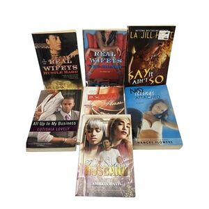 7 Paperback Books Urban Authors incl Misha‎ Mink Ashle Antoinette Nancy Flowers